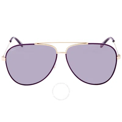 Ferragamo Purple Pilot Unisex Sunglasses Sf131s 736 60