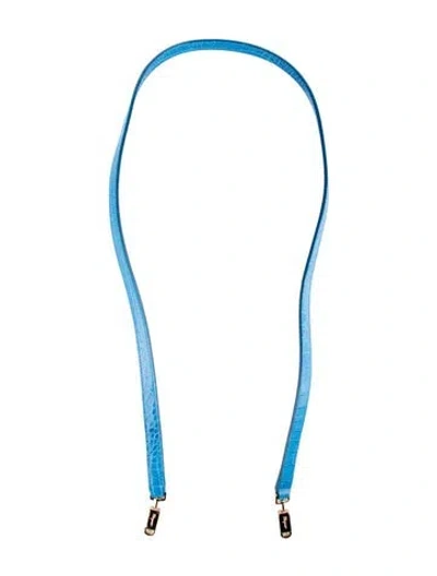 Pre-owned Ferragamo Purse Strap In Blue