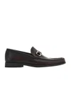 Ferragamo Push On Loafers In Black
