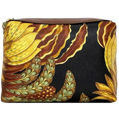 Pre-owned Ferragamo Pvc Leather Clutch Bag Pouch () In Multi