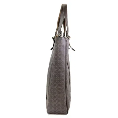 Pre-owned Ferragamo Pvc Tote Bag () In Brown