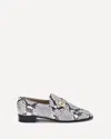 Ferragamo Python Print Leather Loafers In Multi