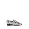 Ferragamo Python Print Leather Loafers In Multi