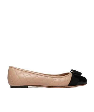 FERRAGAMO QUILTED BALLERINA SHOES