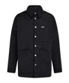 Ferragamo Quilted Overshirt In Black