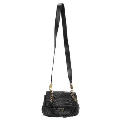 Ferragamo Quilted Chain Shoulder Bag In Black Leather