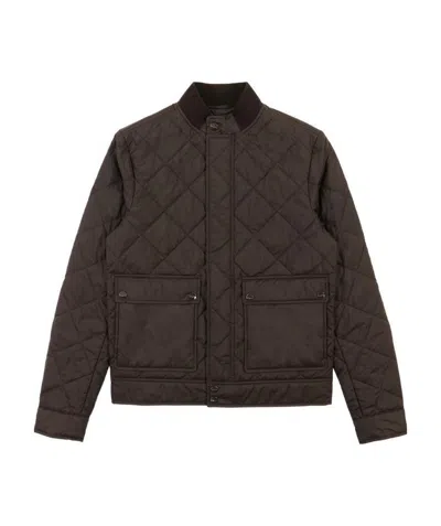 Ferragamo Quilted Cotton Suit In Black