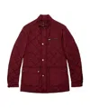 Ferragamo Quilted Cotton Suit In Brown