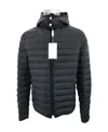 Ferragamo Quilted Hooded Cotton Suit In Black