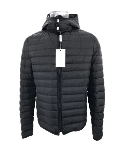Ferragamo Quilted Hooded Cotton Suit In Black