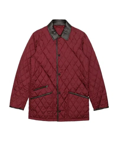 Ferragamo Quilted Jacket In Red