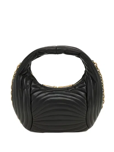 Ferragamo Quilted Leather Cross Body Bag In Black