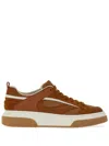 Ferragamo Quilted Panelled-design Sneakers In Animal Print