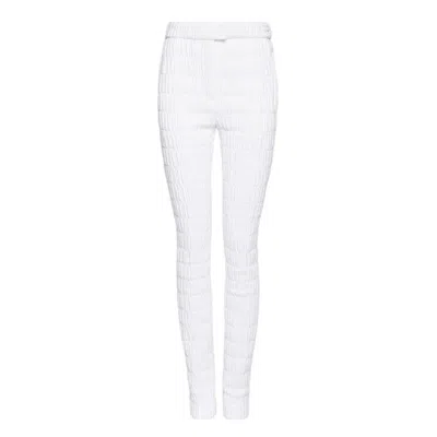 Ferragamo Quilted Straight Leg Trousers In Multi