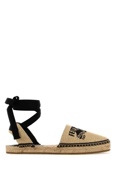 Ferragamo Raffia Elaia Espadrilles