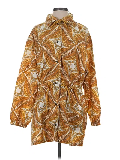 Pre-owned Ferragamo Raincoat In Gold
