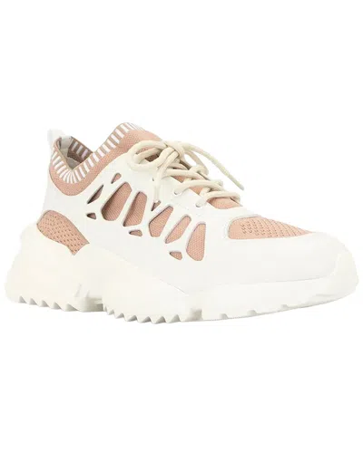 Ferragamo Raintop Leather Sneaker In White