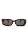 Ferragamo Rectangle-frame Sunglasses In Brown
