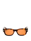 Ferragamo Rectangle-frame Sunglasses In Brown