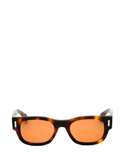 Ferragamo Rectangle-frame Sunglasses In Brown