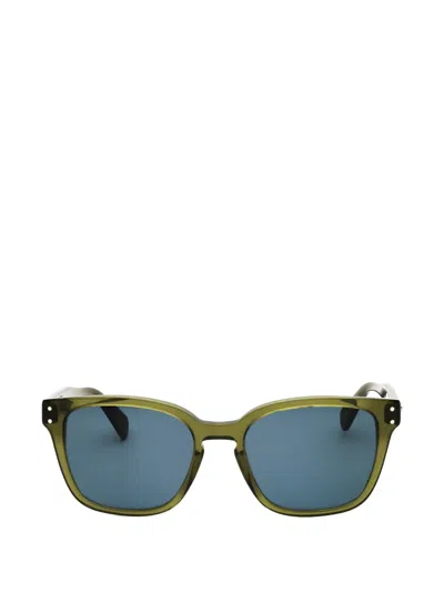 Ferragamo Rectangle-frame Sunglasses In Green