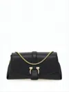 Ferragamo Medium Shoulder Bag With Flap In Black