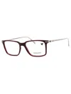 Ferragamo Rectangular Eyeglasses With Clear Demo Lens - 53 Mm In Pattern