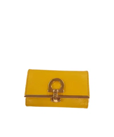 Ferragamo Rectangular Wallet In Blue