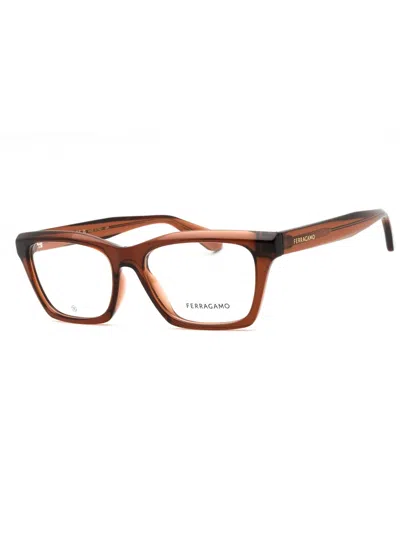 Ferragamo Rectangular Women's Eyeglasses - Model Sf2986 In Neutral