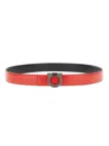 Ferragamo Adjustable Leather Belt Metal Buckle