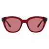Ferragamo Red Cat Eye Ladies Sunglasses Sf2000s 616 52 In Red