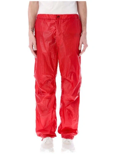 Ferragamo Red Drawstring Cargo Pants For Men By