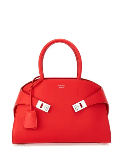 Ferragamo Red Hug Small Satchel