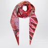 Ferragamo Silk Scarf With Giada Print And Floral Motif In Multi