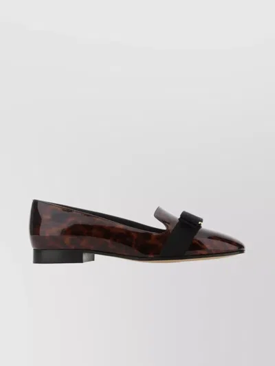 Ferragamo Refined Pointed Toe Ballet Flats