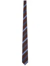 Ferragamo Regimental Silk Jacquard Tie In Multi