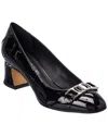 Ferragamo Woman Pumps Black Size 6 Calfskin In Black