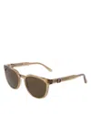 Ferragamo Renew Gancini Round Sunglasses, 53mm In Transparent Sand
