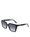 Ferragamo 54mm Modified Rectangular Sunglasses In Black