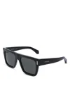 Ferragamo Renew Rivet Oversized Square Sunglasses, 53mm In Black
