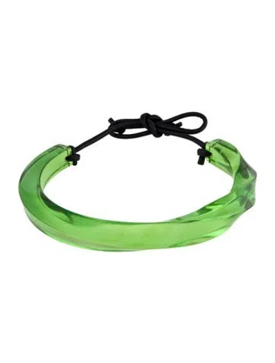 Pre-owned Ferragamo Resin Choker Necklace, 32" In Multi