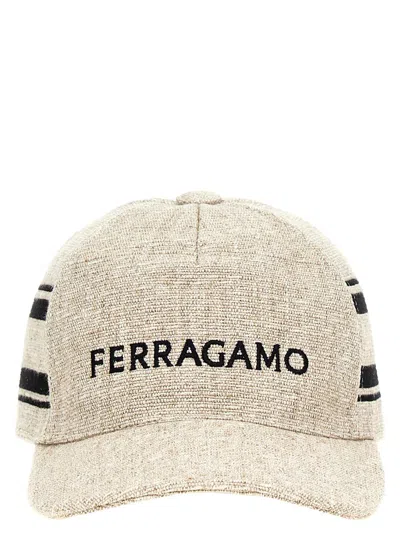 Ferragamo Resort Hats In Beige