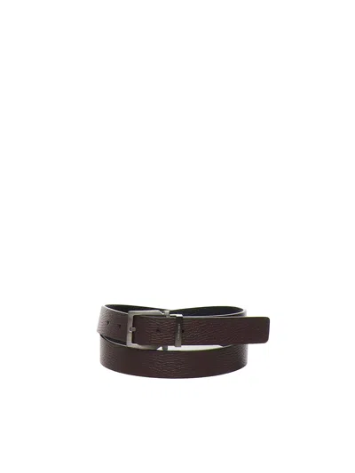 Ferragamo Reversible And Adjustable Belt In Brown