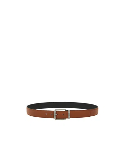 Ferragamo Reversible And Adjustable Belt In Brown
