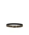 Ferragamo Reversible And Adjustable Belt In Brown