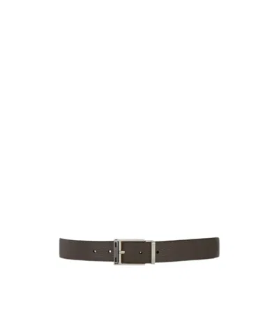 Ferragamo Reversible And Adjustable Belt In Black