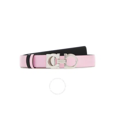 Ferragamo Reversible And Adjustable Belt In Pink