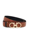 Ferragamo Reversible Gancini Leather Belt