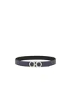 Ferragamo Reversible Belt With Adjustable Length And Metal Buckle