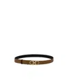 Ferragamo Reversible And Adjustable Gancini Belt In Brown